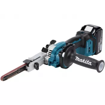 Szlifierka taśmowa Makita DBS180Z, czarno-niebieska