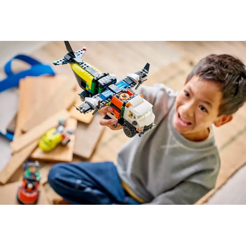 LEGO CITY 60505 Samolot, Samochód Serwisowy i Poduszkowiec Rem