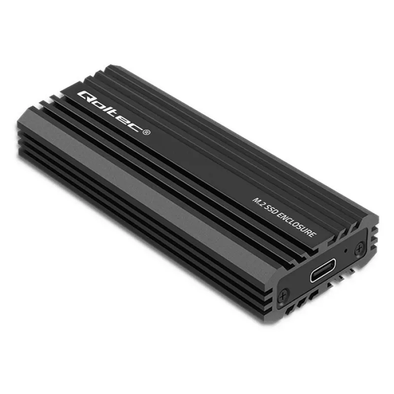Zewnętrzna obudowa SSD QOLTEC NV2270 dla dysków M.2 SATA/NVMe, USB-C, do 2 TB