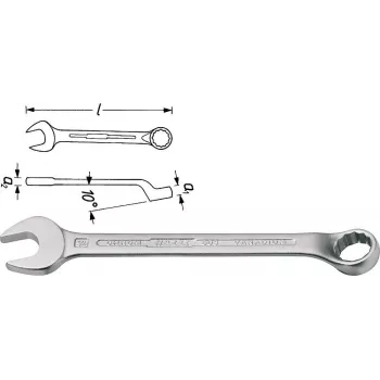 Klucz płasko-oczkowy Hazet, rozmiar 10 mm, 603-10 (603-10)