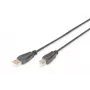 Digitus ASSMANN - kabel USB - USB typu A, 4-pin (M) - USB typu B, 4-pin (M) - 1 m (USB / Hi-Speed USB) - czarny (AK-300105-010-S)