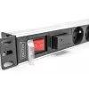 Listwa zasilająca Digitus z profilem aluminiowym, 7 gniazd CEE 7/5, kabel 2 m