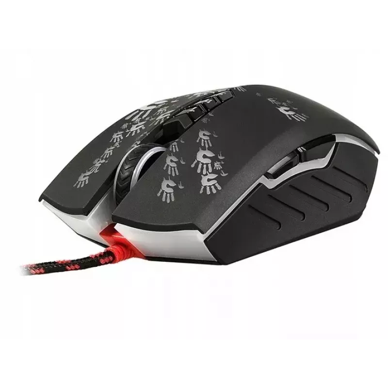 Mysz gamingowa A4Tech BLOODY A60 — optyczna, symetryczna, 6200 DPI, USB typu A, 8 przycisków, czarna