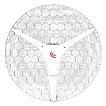 Antena sieciowa MikroTik LHG XL HP5 27.5 dBi 5 GHz dualna polaryzacja, PoE, wysokość 245 mm, średnica 55 cm