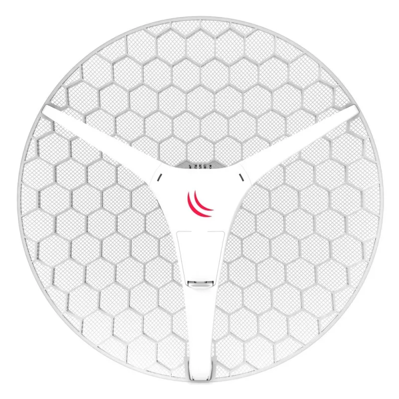 Antena sieciowa MikroTik LHG XL HP5 27.5 dBi 5 GHz dualna polaryzacja, PoE, wysokość 245 mm, średnica 55 cm