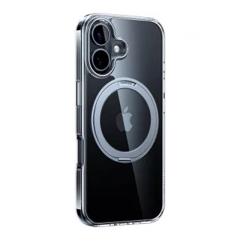 Etui ochronne Torras Ostand Pro do iPhone 16 Plus, przezroczyste cienki-fit, TPU/PC