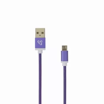 Sbox USB->Micro USB M/M 1m USB-10315U śliwkowy fiolet