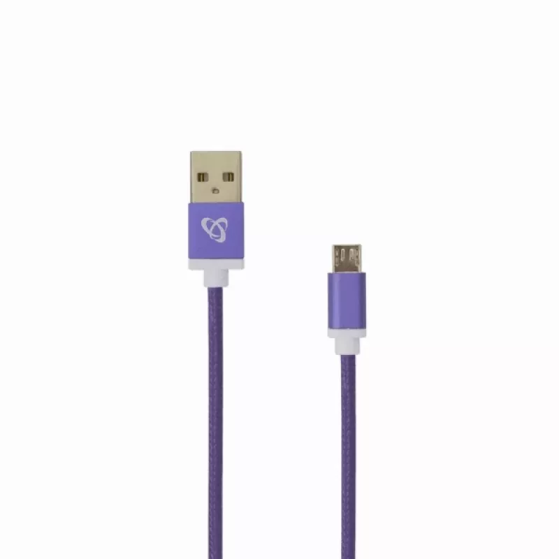 Sbox USB->Micro USB M/M 1m USB-10315U śliwkowy fiolet