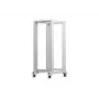 LANBERG 19-calowa otwarta szafa rack 27U 600x800 mm szara, 27U otwarta rama serwerowa