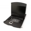 Konsola rackowa VALUE 26.99.0123, 17 cali (43,2 cm) LCD, 1280×1024, 1U, klawiatura francuska, czarna