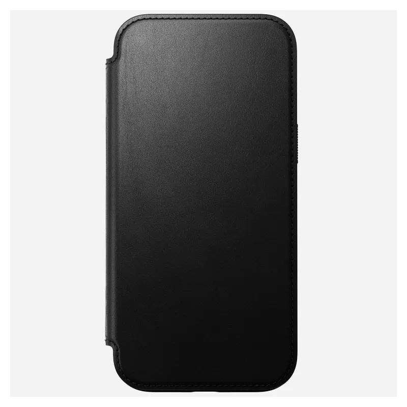 Etui folio Nomad NM01675785 do telefonów Apple, pasuje do 17,5 cm (6,9 cala), czarne, 3 kieszenie na karty, podstawka biurkowa