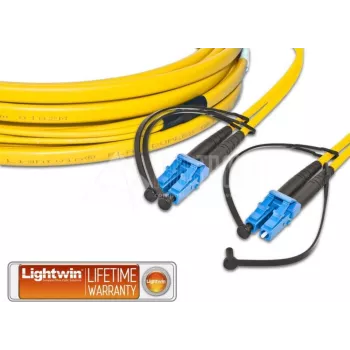 Lightwin LDP-09 LC-LC 2.0 FD Kabel światłowodowy 2 m OS2 Żółty (LDP-09 LC-LC 2.0 FD)