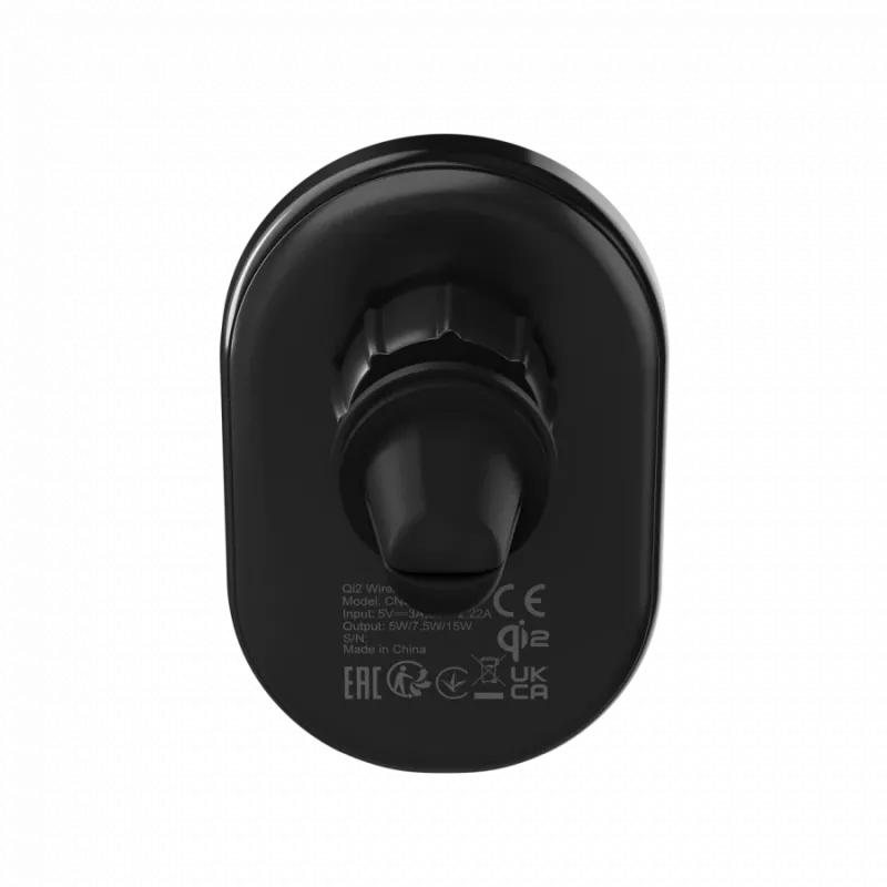 Bezprzewodowa ładowarka samochodowa CANYON OnGrip 105 15W Qi2 Wireless Czarny