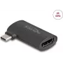 Adapter DELOCK USB Type-C (wtyk) na HDMI (gniazdo) DP Alt Mode 4K kątowy