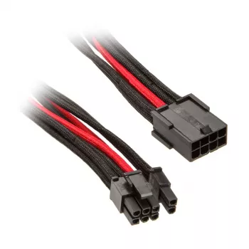 SilverStone Kabel PCIe 8-pin do PCIe 6+2-pin, 250 mm – czarny/czerwony