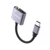 Adapter audio USB-C SANDBERG PD65W 136-67 z przelotowym zasilaniem USB-C PD