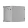 Szafa rack do montażu naściennego 19 inch 9U 600x450, szara, drzwi perforowane