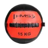 HMS Fitness WLB15 piłka lekarska 15 kg Czarna, Pomarańczowa