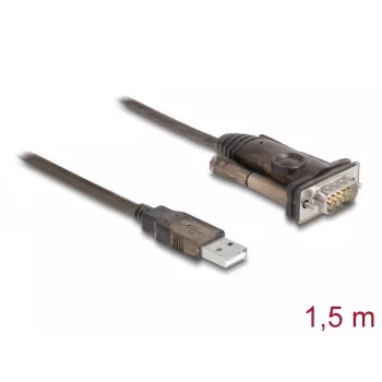 Adapter USB 2.0 Type-A na szeregowy RS-232 D-Sub 9-pin męski DeLOCK 62646