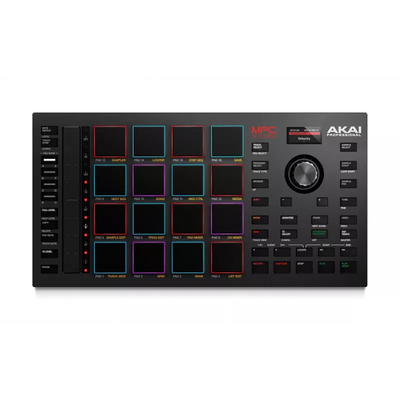 MIDI Studio Controller AKAI MPC Studio MK2 z 16 padami, LCD, podświetleniem RGB, USB-MIDI, szerokość 305 mm