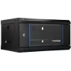 EXTRALINK LITE 4U 530X400 SZAFKA RACK NA ŚCIANĘ CZARNA Z PÓŁKĄ