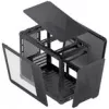 Obudowa PC Jonsbo C6 MAX, mini obudowa, Micro-ATX, szkło hartowane - czarny