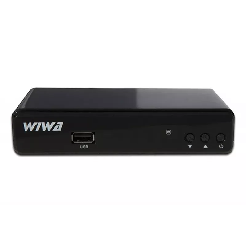 Tuner STB WIWA 2_275294 H.265 DVB-T/DVB-T2 HD, 1 tuner, 470–860 MHz, HDMI 1.3, USB 2.0, SCART, czarny