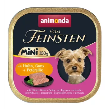 Mokra karma dla psa Animonda Vom Feinsten 100 g — Kurczak, bezzbożowa, dla dorosłych małych ras (5–10 kg)
