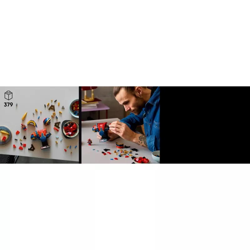 LEGO Marvel popiersie kolekcjonerskie Iron Spider-Man 76326, 379 elementów, model ekspozycyjny 18+, 170×200×110 mm