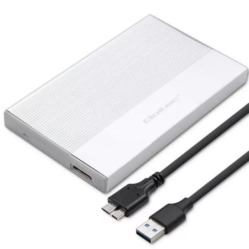 Obudowa na dysk SATA SSD/HDD 2,5 cala QOLTEC 52278 USB 3.0, obsługa do 2 TB