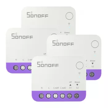 Sonoff MINI-RBS WiFi Smart Mini Przełącznik do Roler (4 szt.)