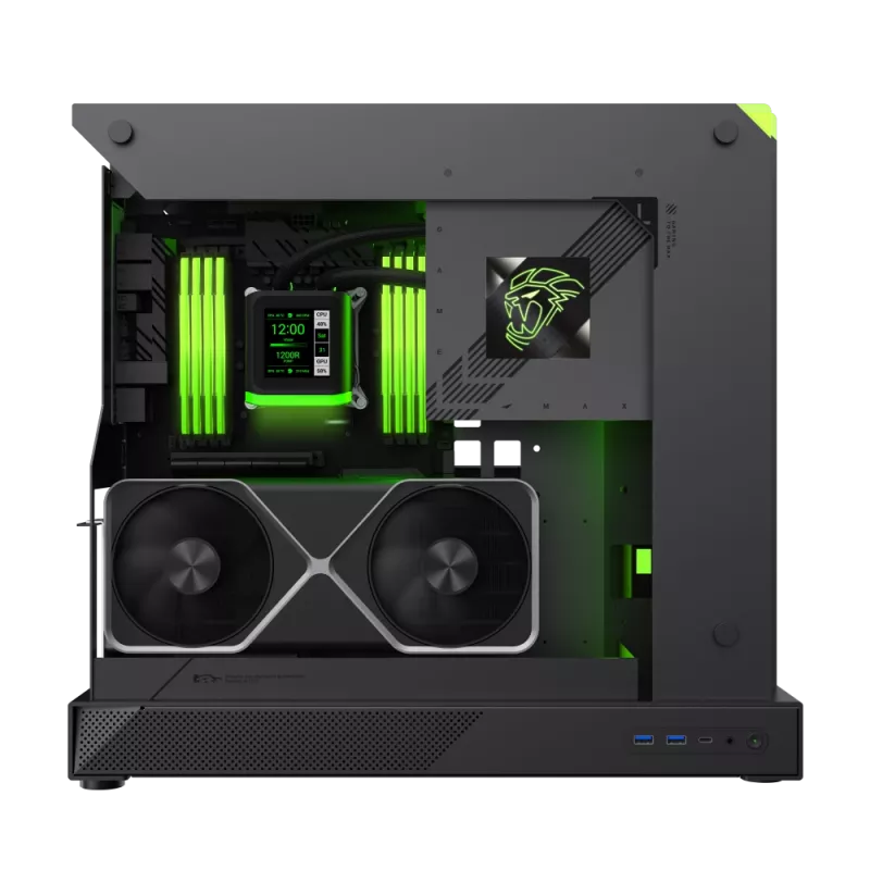 Obudowa Gamemax | BLADE CONCEPT | Czarna | ATX | Bez zasilacza