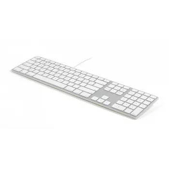 Klawiatura Matias FK318B-UK Aluminiowa Mac Hub 2xUSB Kosmiczna Szarość — Mechaniczna klawiatura zgodna z Mac z wbudowanym hubem USB