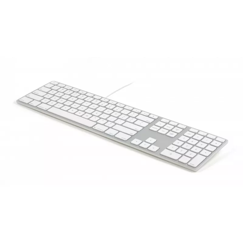 Klawiatura Matias FK318B-UK Aluminiowa Mac Hub 2xUSB Kosmiczna Szarość — Mechaniczna klawiatura zgodna z Mac z wbudowanym hubem USB