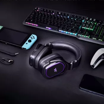 Thermaltake ARGENT H5 RGB, Bezprzewodowe, Gamingowe, 20 - 40000 Hz, 412 g, Słuchawki, Czarny
