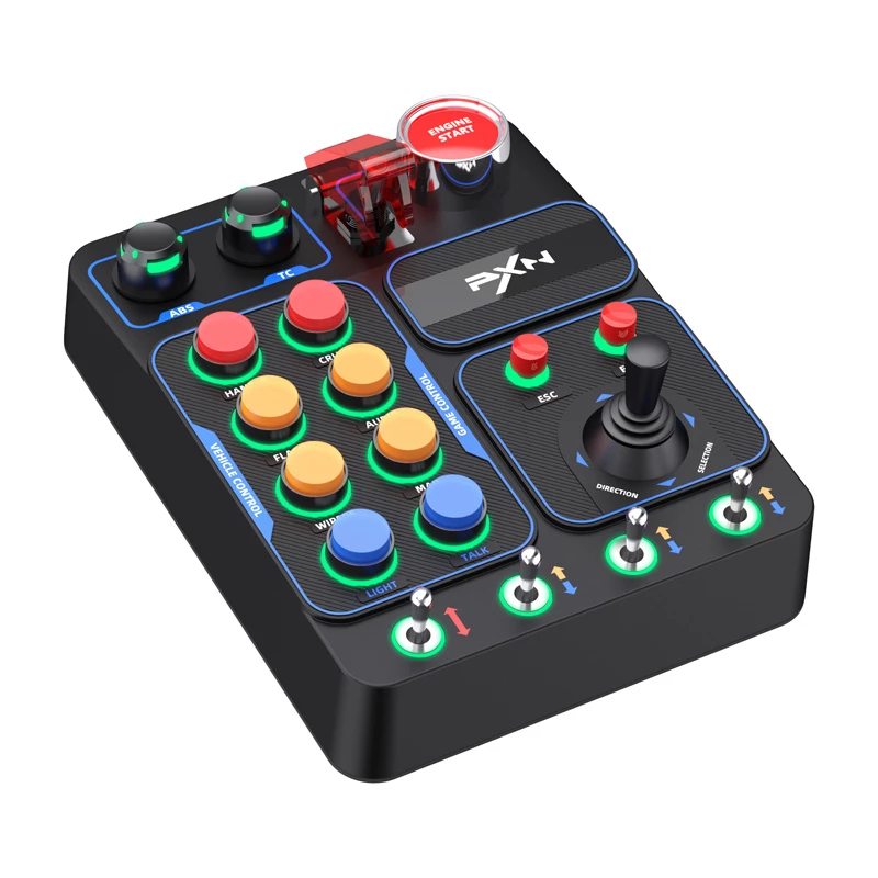 Panel przycisków skrzynki sterowniczej PXN PXN-CB1 do simracingu — zewnętrzny panel przycisków