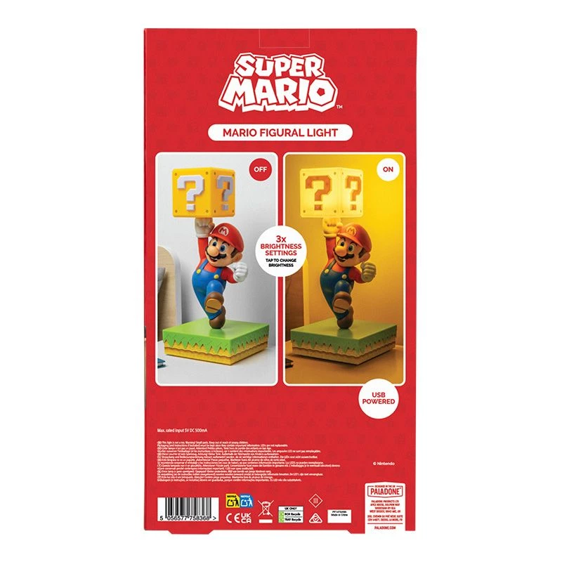 Lampa stołowa Paladone Super Mario Diorama Light — dekoracyjna, podświetlana diorama na biurko lub półkę