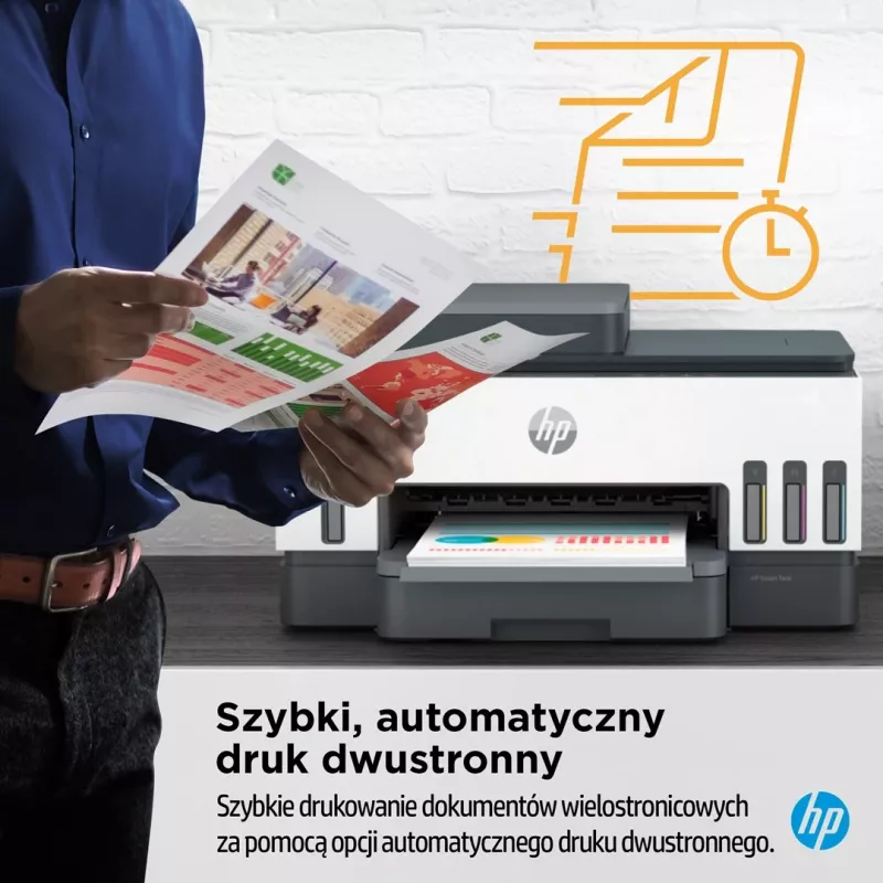 Impresora Multifuncional HP Smart Tank 750 Tinta Continua Color Wi-Fi Smart App duplex ADF Alimentador automatic