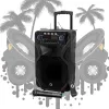 Przenośny głośnik karaoke MANTA SPK5021PRO 20W, woofer 12 cali, 80W RMS, Bluetooth, bateria do 5h, SD/USB, wejścia mikrofonowe i gitarowe