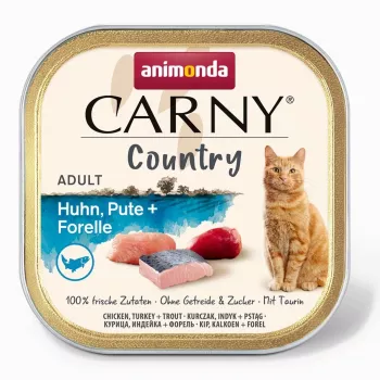 ANIMONDA Carny Country Chicken, Turkey + Trout - mokra karma dla kota - 100 g