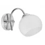 Activejet Classic pojedyncza lampa ścienna - IRMA nikiel E27 do salonu