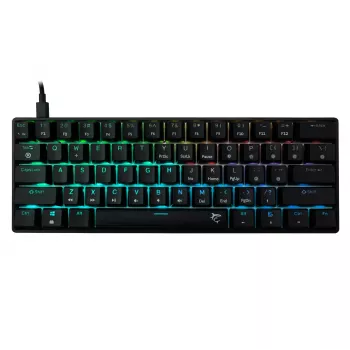 Klawiatura mechaniczna White Shark Shinobi-2 Czarny układ US z przełącznikami Brown