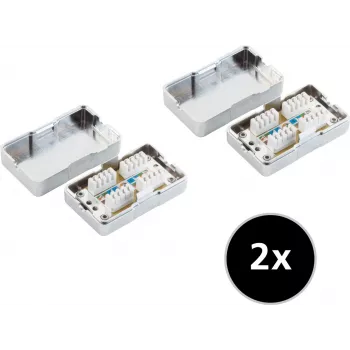 sieciowy Extension ShiverPeaks 75001-SET2 Kat. 6 2 szt. — zestaw kabli Ethernet, wydajność Cat6