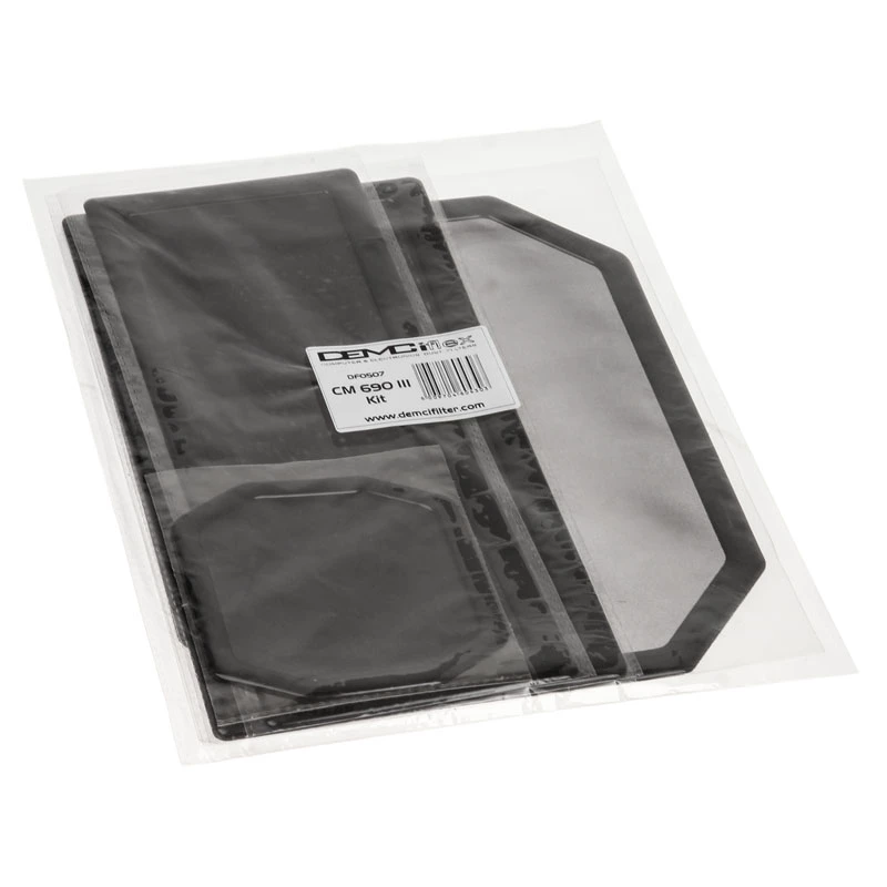 Filtr przeciwkurzowy DEMCiflex DF0507 do Cooler Master 690 III, czarny, zestaw 5 sztuk