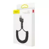 Kabel Baseus Lightning sprężynowy 1m 2A (czarny)