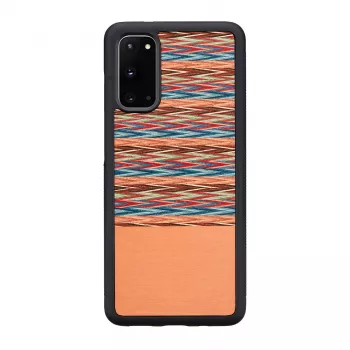 Etui na telefon man and wood Galaxy S20 brązowa krata czarny – ochronne etui do Samsung Galaxy S20
