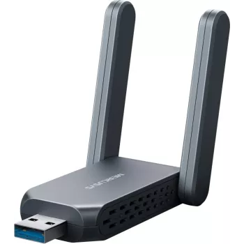 Bezprzewodowy adapter USB MERCUSYS MA37BEH — Wi-Fi 7 o wysokim zysku (BE6500) kompatybilny z USB-C/USB-A