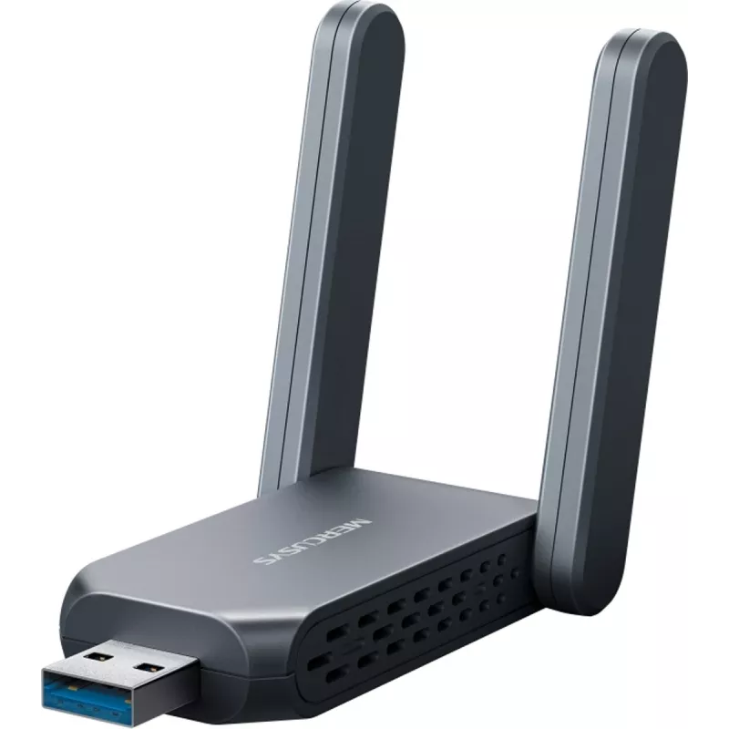 Bezprzewodowy adapter USB MERCUSYS MA37BEH — Wi-Fi 7 o wysokim zysku (BE6500) kompatybilny z USB-C/USB-A