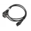 Kabel zasilający LANBERG CA-C13C-11CC-0018-BK — 1.8 m, złącze C13 do CEE7/7, kątowe C13