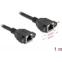 DeLOCK 90784 Kabel sieciowy Czarny 1 m Cat6a S/FTP RJ-45